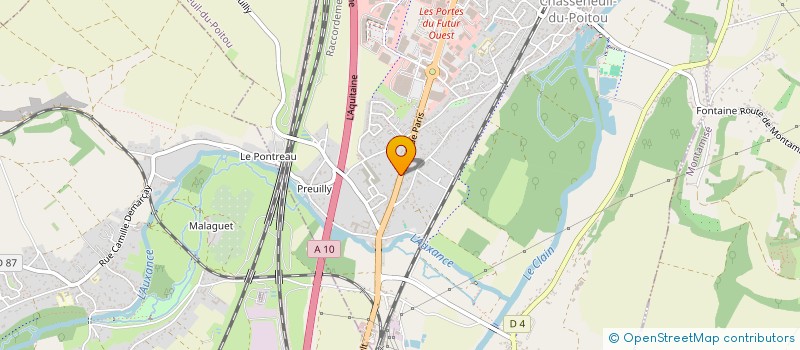 localisation de l'entreprise RENOVEA  CHASSENEUIL-DU-POITOU