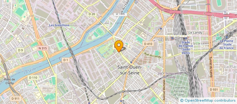 localisation de l'entreprise RENOVECO à SAINT-OUEN-SUR-SEINE
