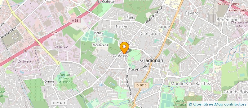 localisation de l'entreprise RENOVELA  GRADIGNAN