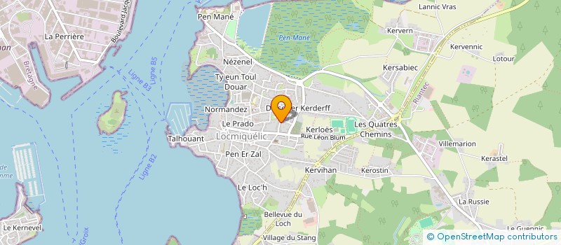 localisation de l'entreprise RENOVELEC56  RIANTEC