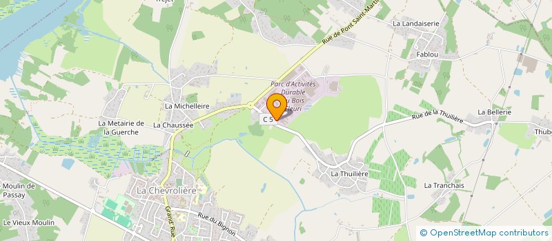 localisation de l'entreprise RENOVEMBAL  LA CHEVROLIERE