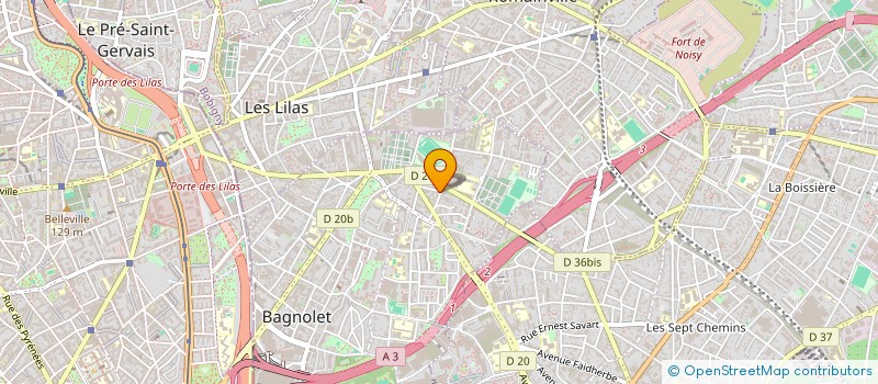 localisation de l'entreprise RENOVENET à BAGNOLET