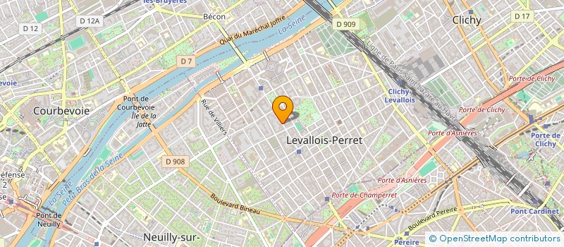 localisation de l'entreprise RENOVER HABITAT à LEVALLOIS-PERRET