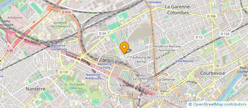 localisation de l'entreprise RENOVER VOTRE ELECTRICITE ANCIENNE à COURBEVOIE