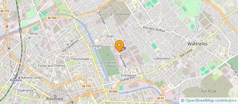 localisation de l'entreprise RENOVES TOUS AVEC NOUS  ROUBAIX