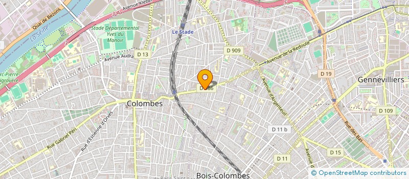 localisation de l'entreprise RENOVEX à COLOMBES