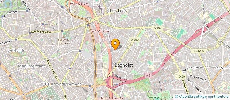 localisation de l'entreprise RENOVFRANCE à BAGNOLET