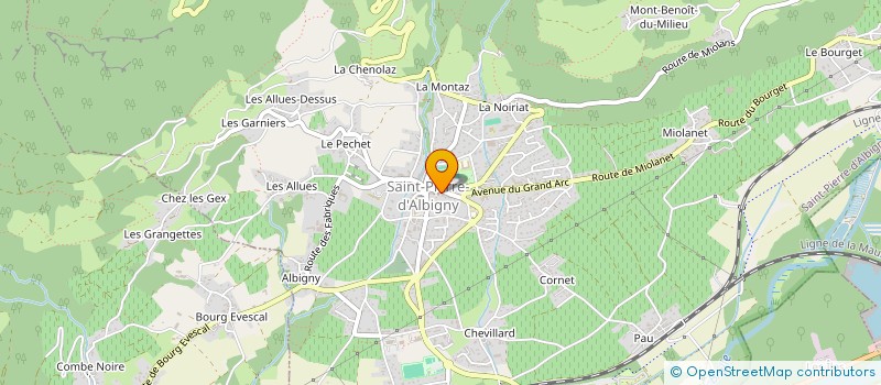 localisation de l'entreprise RENOVICIMES  SAINT-PIERRE-D'ALBIGNY