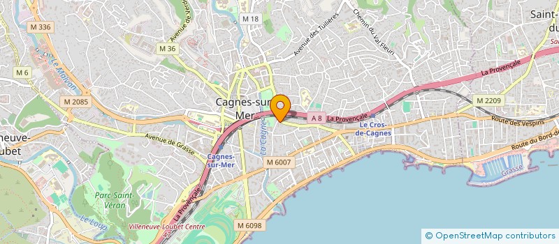 localisation de l'entreprise RENOVIM à CAGNES-SUR-MER