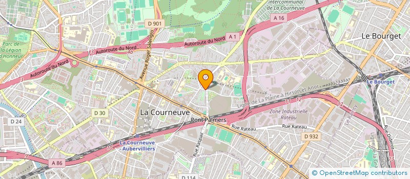 localisation de l'entreprise RENOVIMMO à LA COURNEUVE