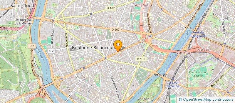 localisation de l'entreprise RENOVINVEST à BOULOGNE-BILLANCOURT