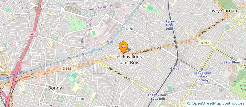 localisation de l'entreprise RENOVISION à LES PAVILLONS-SOUS-BOIS