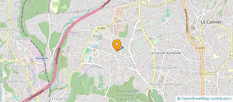 localisation de l'entreprise RENOVISION à LE CANNET