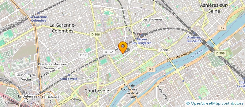 localisation de l'entreprise RENOVITA à COURBEVOIE