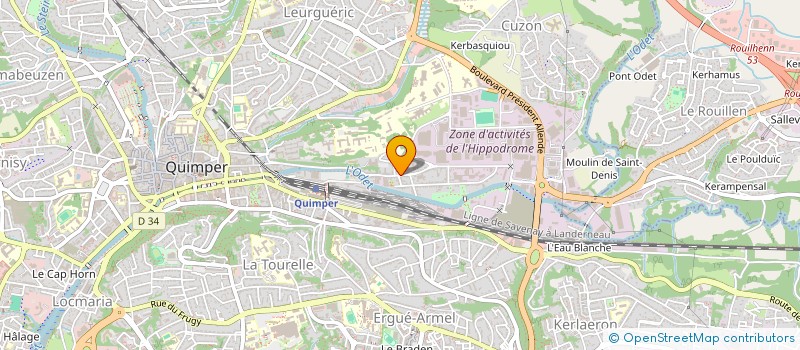 localisation de l'entreprise RENOVKER à QUIMPER