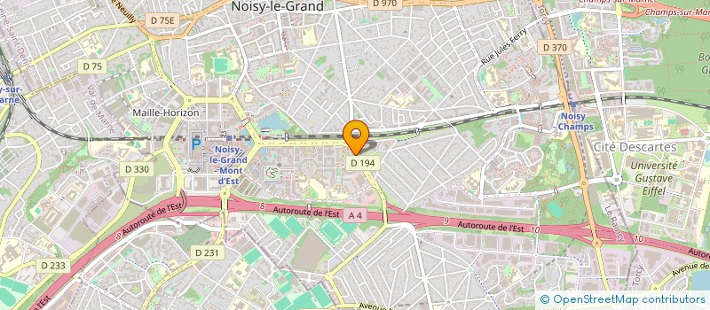 localisation de l'entreprise RENOVOM à NOISY-LE-GRAND