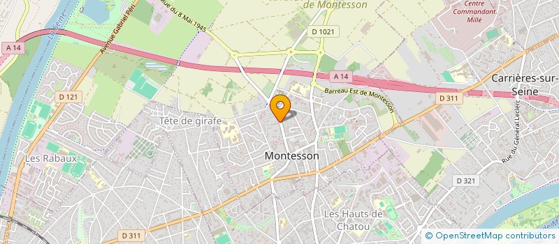localisation de l'entreprise RENOVTIM  MONTESSON