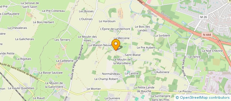 localisation de l'entreprise RENOZEN à COUERON