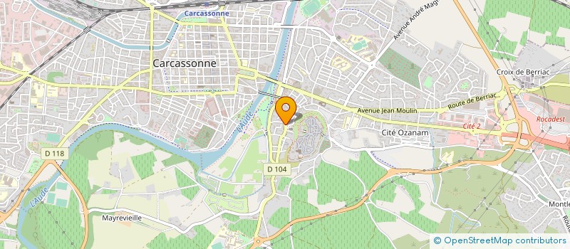 localisation de l'entreprise RENSON à CARCASSONNE