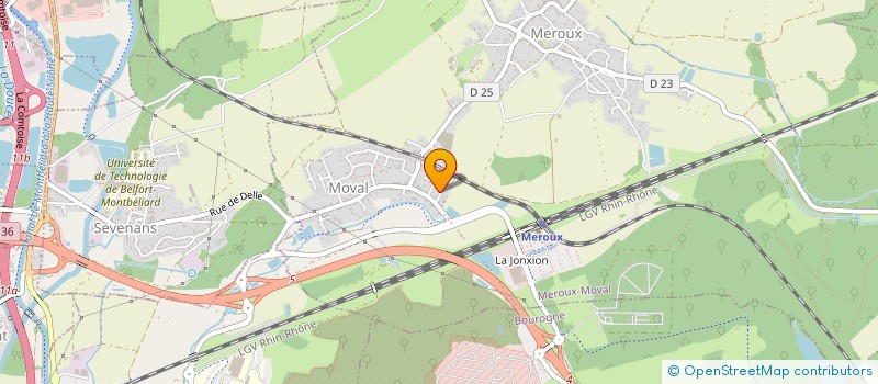 localisation de l'entreprise RENSYS  MEROUX-MOVAL