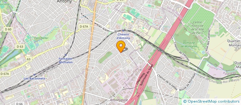 localisation de l'entreprise RENT A BENNE à ANTONY