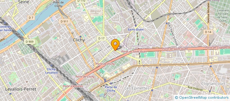 localisation de l'entreprise RENT & CAB à CLICHY
