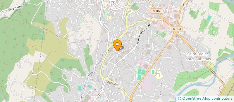 localisation de l'entreprise RENT IMMO à AUBENAS