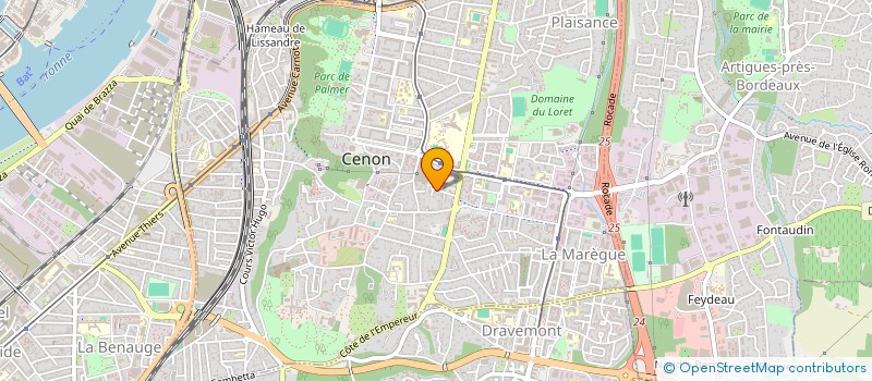 localisation de l'entreprise RENT-PRESS II  CENON