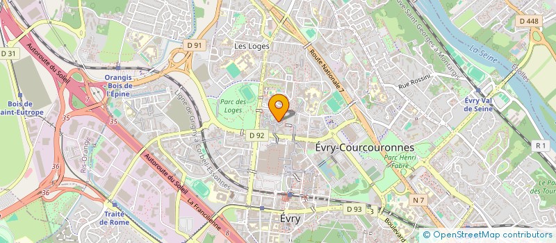 localisation de l'entreprise RENT READY à EVRY-COURCOURONNES