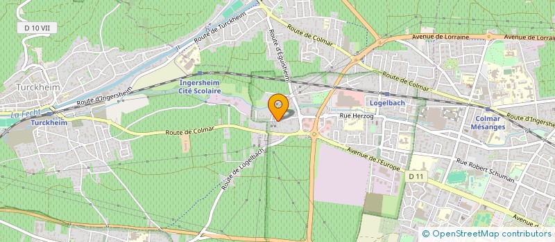 localisation de l'entreprise RENT WOOD ENGINE  WETTOLSHEIM