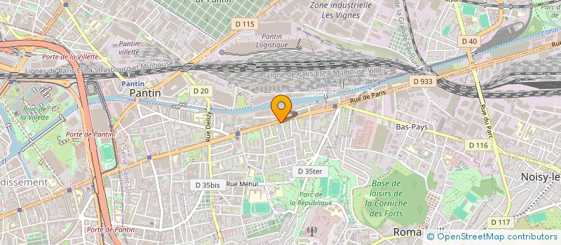 localisation de l'entreprise RENT YOUR CAR  PANTIN