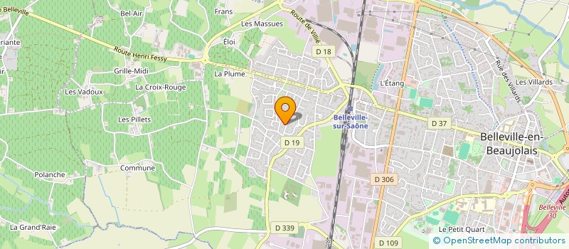 localisation de l'entreprise RENT2GO  BELLEVILLE-EN-BEAUJOLAIS