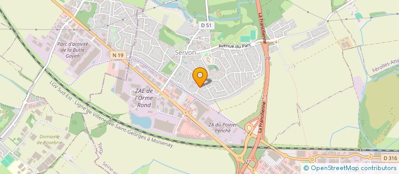 localisation de l'entreprise RENTAI SPORTS  SERVON