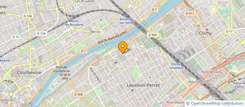 localisation de l'entreprise RENTAL RIVER à LEVALLOIS-PERRET