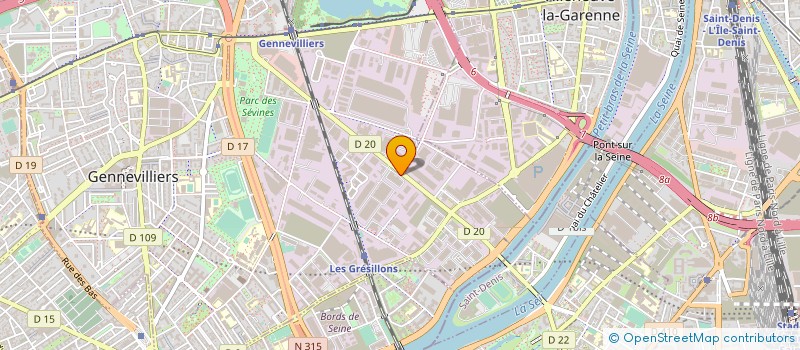 localisation de l'entreprise RENTAL SOLUTION  GENNEVILLIERS