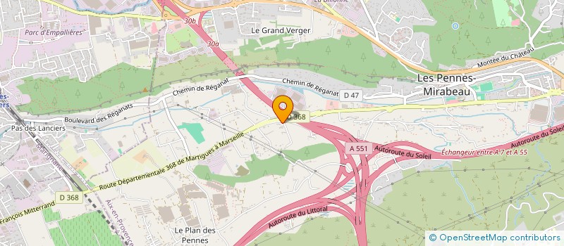 localisation de l'entreprise RENTALL à LES PENNES-MIRABEAU