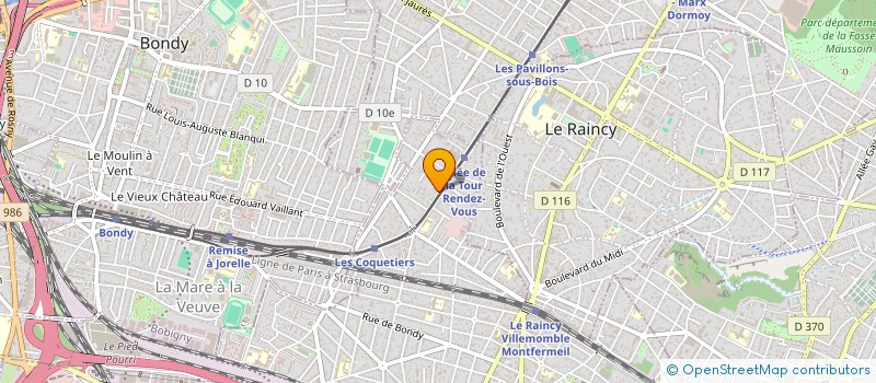 localisation de l'entreprise RENTEASE  VILLEMOMBLE