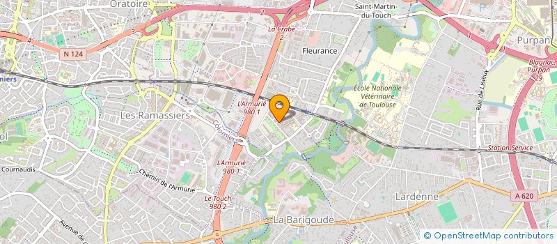 localisation de l'entreprise RENTICO à TOULOUSE