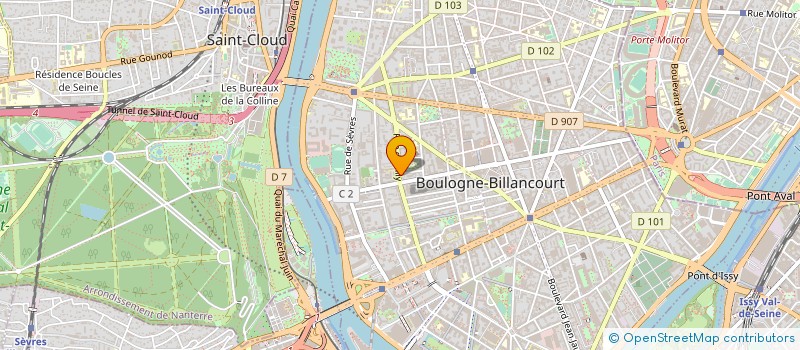 localisation de l'entreprise RENTINFO à BOULOGNE-BILLANCOURT