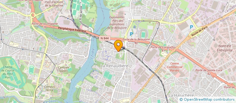 localisation de l'entreprise RENTIS  NANTES
