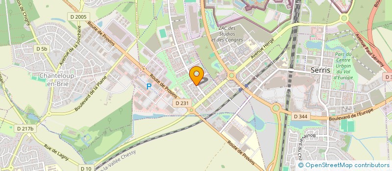 localisation de l'entreprise RENTLYS  MONTEVRAIN