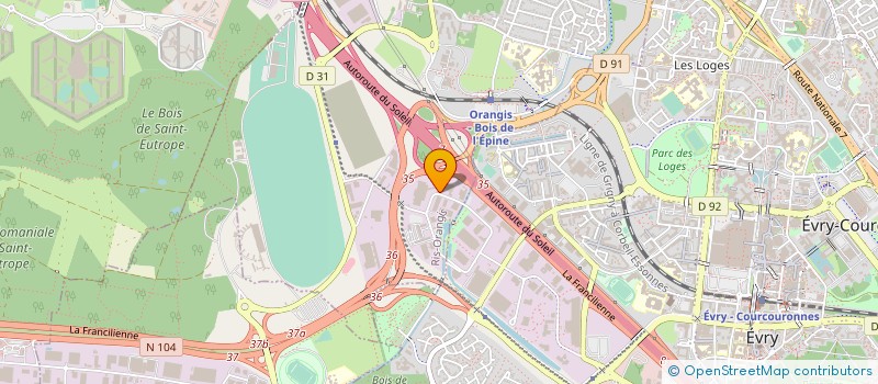 localisation de l'entreprise RENTMAT BTP à RIS-ORANGIS