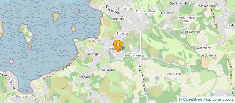 localisation de l'entreprise RENTONIC à PLEUMEUR-BODOU