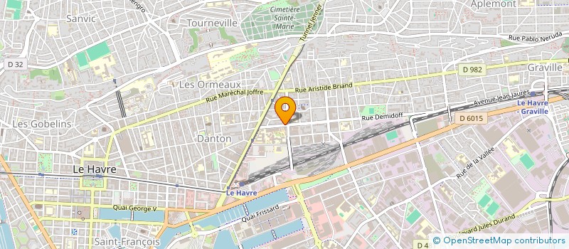 localisation de l'entreprise RENTPOWER à LE HAVRE
