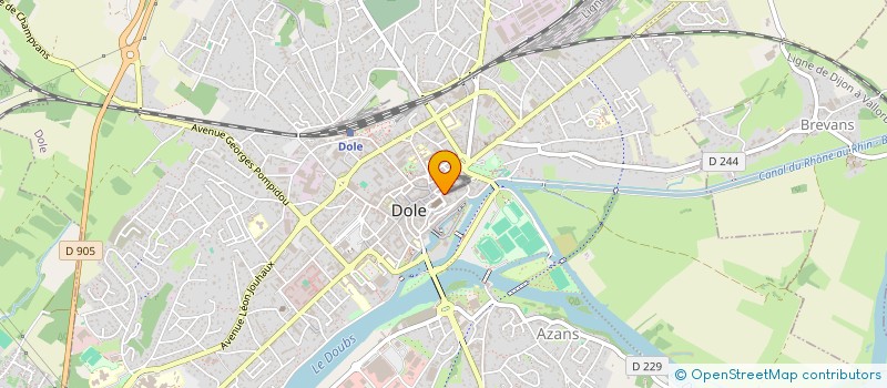 localisation de l'entreprise RENVERS IMMO  DOLE