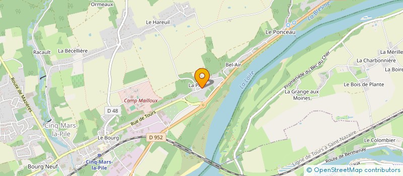 localisation de l'entreprise RENVY  CINQ-MARS-LA-PILE