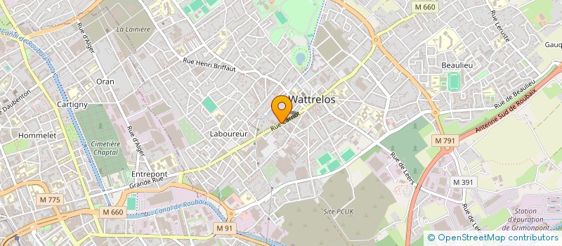 localisation de l'entreprise RENZI à WATTRELOS
