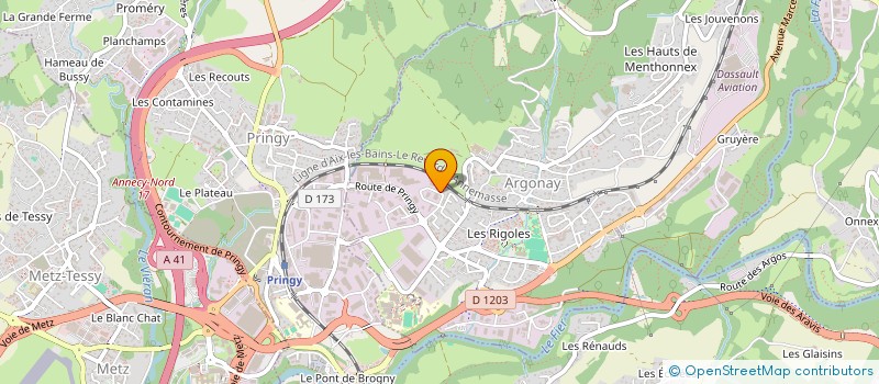 localisation de l'entreprise REO  ARGONAY