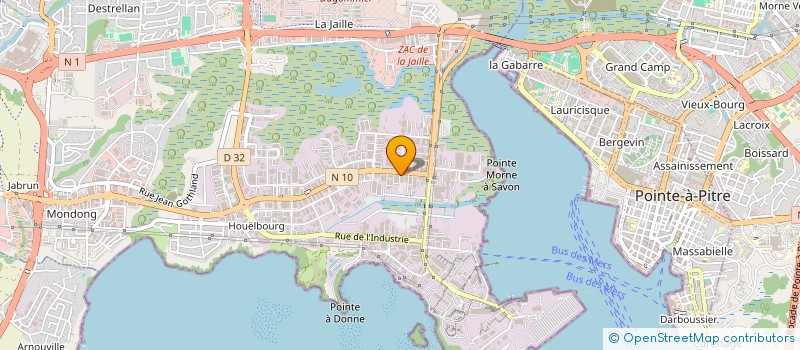 localisation de l'entreprise REOLLI  BAIE-MAHAULT