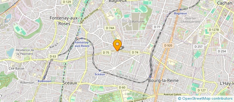 localisation de l'entreprise REOLONS à SCEAUX